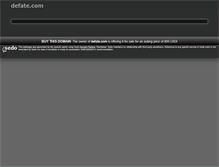 Tablet Screenshot of defate.com